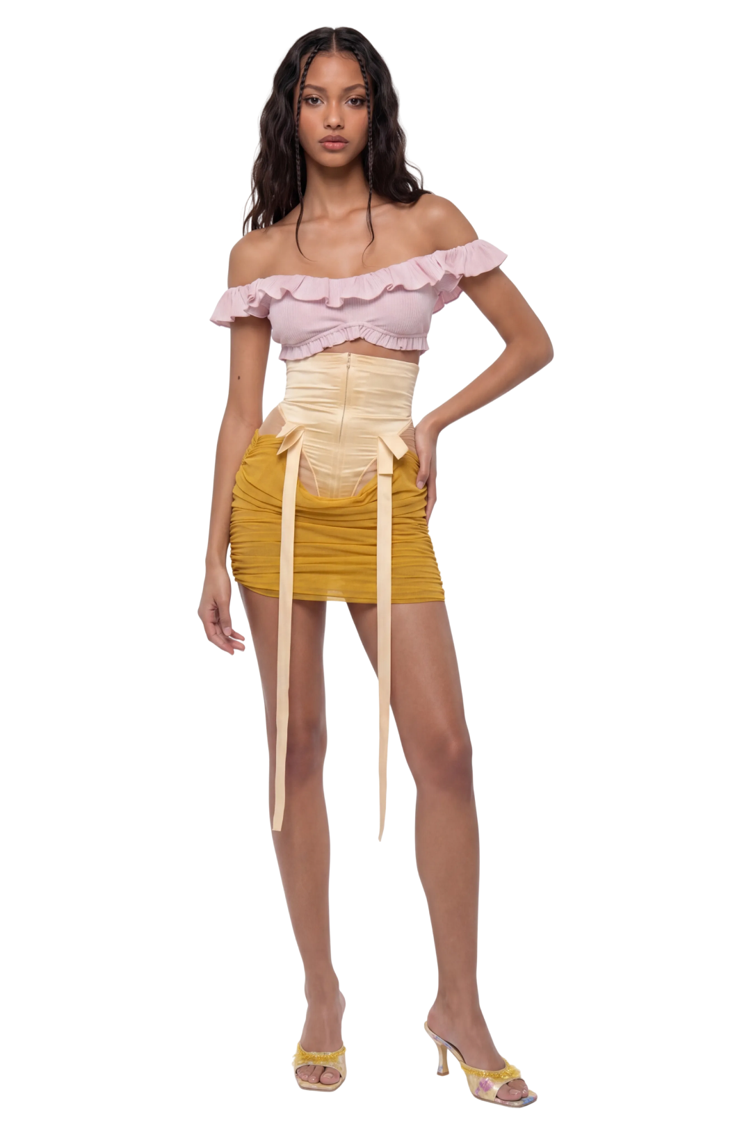 スカート igusa DAYDREAM BELT-LAYERED SKIRT igusa スコート デイドリーム BELT-LAYERED スカート スカート igusa