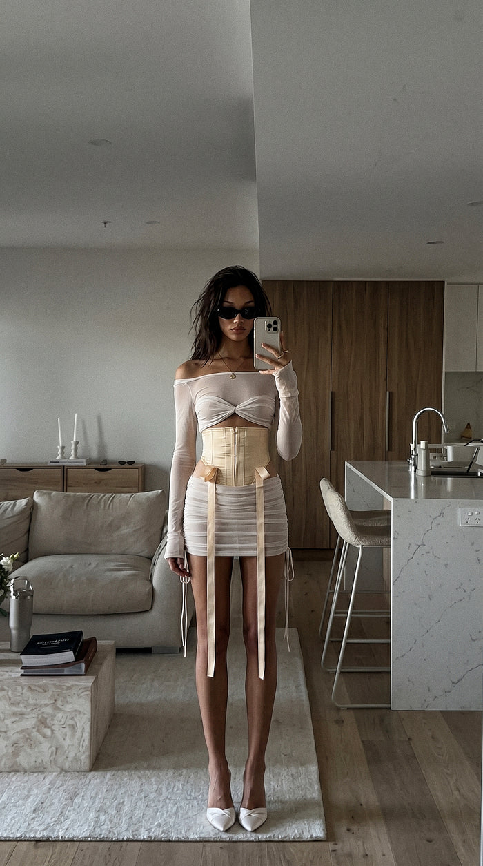 Daydream Skirt in Porcelain