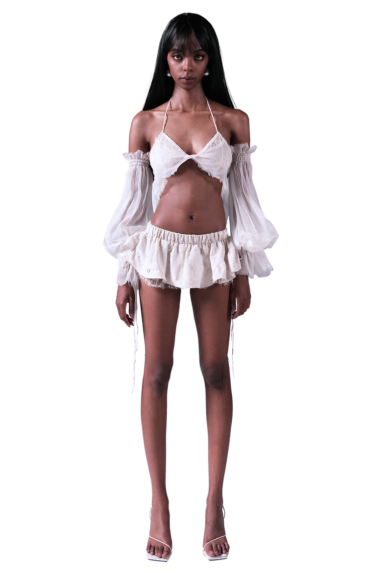 Elara 3-Piece Lace & Pearl Set